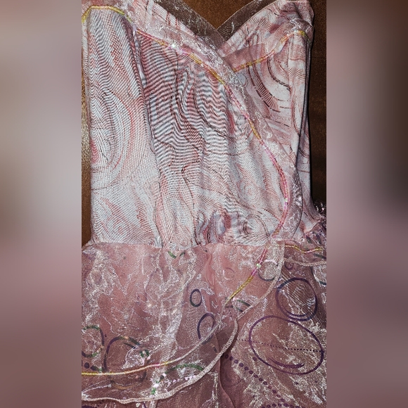 Spirit Pink Layered Kids Dress - Picture 4 of 7